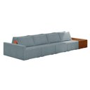 Ver imagem 1 de Sofá Ilha 4 Lugares Living 512cm Modulado Lary Bouclê K01 Cor Azul