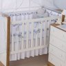 Kit Berço Tela Respirável - 4 peças Nuvem Azul - 1