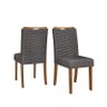 Conjunto Mesa de Jantar Vega Tampo em Vidro 180x90cm com 06 Cadeiras Julia Freijó/Off White/Veludo L - 5