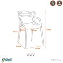 Ver imagem 6 de Kit 4 Cadeiras Aviv PP Várias Cores - Fratini