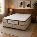 Ver imagem 5 de Colchão King Sr Life Premium Slim Molas Ensacadas Espuma D45 193x203x31cm Bege