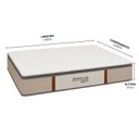 Ver imagem 3 de Colchão King Sr Life Premium Slim Molas Ensacadas Espuma D45 193x203x31cm Bege