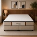 Ver imagem 2 de Colchão King Sr Life Premium Slim Molas Ensacadas Espuma D45 193x203x31cm Bege