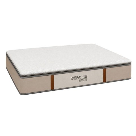 Colchão King Sr Life Premium Slim Molas Ensacadas Espuma D45 193x203x31cm Bege