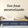 Adesivo de Parede Frase Personalizada Duas Linhas 70 Cm de Largura - 1