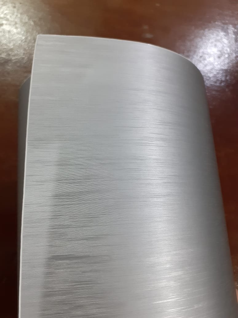 Adesivo Geladeira móveis Prata Aço Escovado Inox Plavitec 1,0 x 9,0m - 3