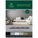 Ver imagem 4 de Painel Ripado Cinza 2750 x 455 x 15mm - Caixa com 4 painéis totalizando 5m2 Braspan Wide