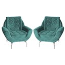 Ver imagem 2 de Kit 2 Poltronas Decorativa Glória - Veludo Verde