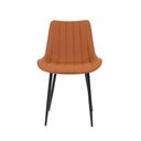Ver imagem 5 de Kit 4 Cadeiras de Cozinha Sala Jantar Taina Chicago Caramelo Assento Estofado Design Anatômico