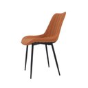 Ver imagem 7 de Kit 4 Cadeiras de Cozinha Sala Jantar Taina Chicago Caramelo Assento Estofado Design Anatômico