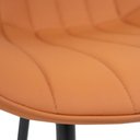 Ver imagem 4 de Kit 4 Cadeiras de Cozinha Sala Jantar Taina Chicago Caramelo Assento Estofado Design Anatômico