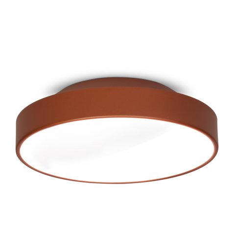 Plafon Painel Redondo 30cm Para 2 Lâmpadas 7653 Cor Cobre