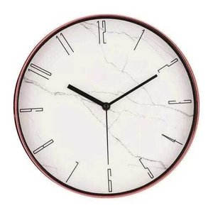 Relógio Parede Rose Gold/Marmorizado Redondo Decorativo 30x4,5cm 10088