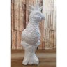 Cacatua Decorativa Cerâmica Branca 32CM 09504 Mart - 2