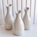 Ver imagem 3 de Trio vaso garrafa jarro cor areia decoração para mesa