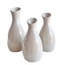 Ver imagem 1 de Trio vaso garrafa jarro cor areia decoração para mesa