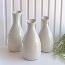 Ver imagem 2 de Trio vaso garrafa jarro cor areia decoração para mesa