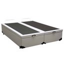 Ver imagem 6 de Cama Box Baú King Bipartido Sintético Sereneprime Branco 192x203x44
