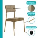 Ver imagem 7 de Conjunto Sala de Jantar 6 Cadeiras Una Carraro Carvalho Dourado