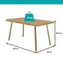 Ver imagem 4 de Conjunto Sala de Jantar 6 Cadeiras Una Carraro Carvalho Dourado