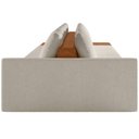 Ver imagem 6 de Sofá Ilha Modular para Sala 392cm com Puff Dublin K01 Bouclê Creme Sintético Caramelo - Lyam Decor
