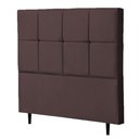 Ver imagem 1 de Cabeceira Cama Box Super King 195cm Roma Suede Marrom - Belliv Decor