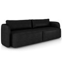 Ver imagem 1 de Sofá 3 Lugares Sala Living Orgânico 220cm Oregon K01 Couríssimo Preto - Lyam Decor