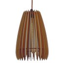 Ver imagem 1 de Luminária Teto tipo Pendente COMETA MDF - Completa - Cor: Marrom