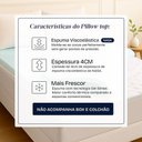 Ver imagem 2 de Pillow Top Queen Viscoelástico Espuma da Nasa 158x198x4cm Bf Colchões