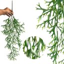 Ver imagem 5 de 7 Buquês Planta Artificial Pendente Chifre de Veado Jardim Vertical Decoração Luxo
