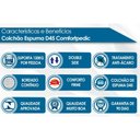 Ver imagem 2 de Colchão Queen Espuma D45 Comfortpedic (158x198x17) - Orthoflex