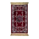 Ver imagem 1 de Tapete Persa Royal Vermelho 50x85cm Fio Acetinado - Decoração para Quarto e Sala