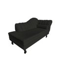 Ver imagem 4 de Recamier Decorativo Divã Amsterdã 147cm Lado Esquerdo Suede Preto