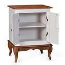Ver imagem 4 de Gabinete para Banheiro 2 Portas com Pés Luiz Xv Dália 3057 - Off White/imbuia Glazer