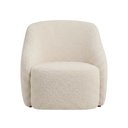 Ver imagem 5 de Poltrona Decorativa Vitta Pés Madeira Bouclé Off White - Nexta Casa