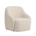Ver imagem 1 de Poltrona Decorativa Vitta Pés Madeira Bouclé Off White - Nexta Casa