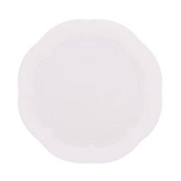 Prato Para Sobremesa De Porcelana Wave Branco 20Cm - Lyor - 2