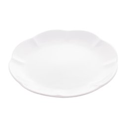 Prato Para Sobremesa De Porcelana Wave Branco 20Cm - Lyor - 1