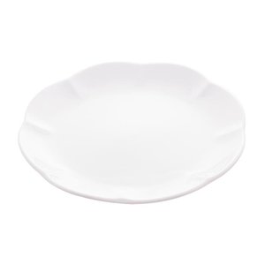 Prato Para Sobremesa De Porcelana Wave Branco 20Cm - Lyor