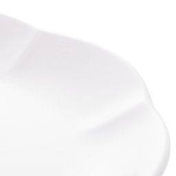 Prato Para Sobremesa De Porcelana Wave Branco 20Cm - Lyor - 4