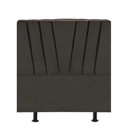 Ver imagem 3 de Cabeceira Estofada Bélgica 90cm Solteiro para Cama Box Quarto Linho Marrom - Gat Magazine