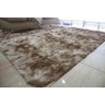 Tapete de Sala Peludo Luxo 2,00 x 1,40 Bege Mesclado - 1