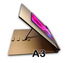Ver imagem 1 de PRANCHETA PARA DESENHO, PINTURA OU LEITURA A3 MDF INCLINÁVEL SpaceBuy