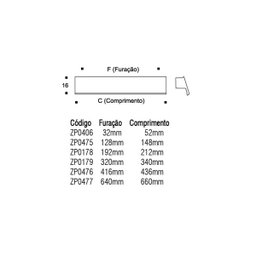 PUXADOR KEN 192MM CROMADO - 2