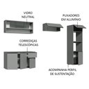 Ver imagem 5 de Armário de Cozinha Completa 260cm Suspenso Nice Madesa 10