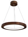 Ver imagem 1 de Lustre LED 33W Sirius Pendente Madeira Sala Jantar arco 60cm Madeluz Pendente Sirius LED Imbuia Bran