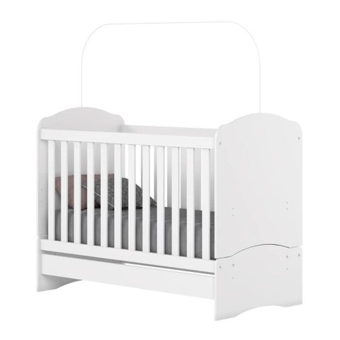 Berço Mini Cama Bala de Menta Henn Branco