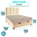 Ver imagem 3 de Conjunto Cama Box Bau Blindado Casal + Colchão D33 Maxsono Paropas + Cabeceira