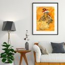 Ver imagem 2 de Quadro Boiadeiro Umbanda - 60x48cm:madeira Preta