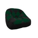 Ver imagem 1 de Poltrona Paloma Escritório Sala Pé Plástico Suede Preto e Suede Verde - Dominic Decor